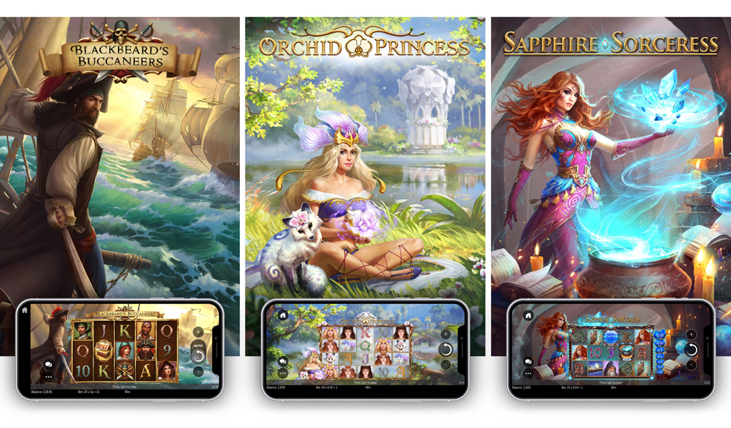 Blackbeard’s Buccaneers, Orchid Princess, Sapphire Sorceress Slots
